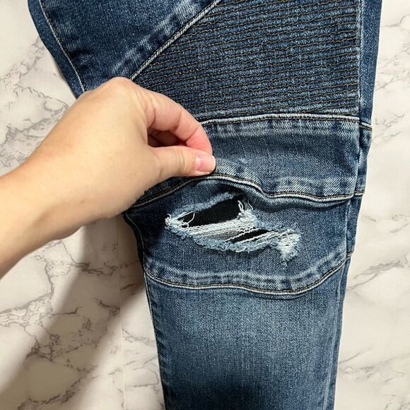 HUDSON JEANS ETHAN BIKER SKINNY JEAN - Picture 3 of 10